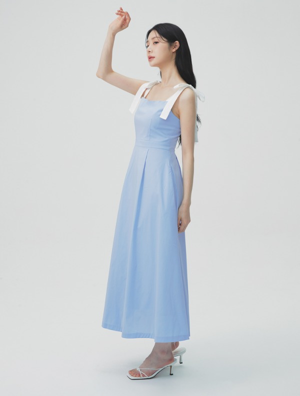 마리끌레르 [시엔] 리본 스퀘어넥 드레스 (CNDBOP09M6SB)