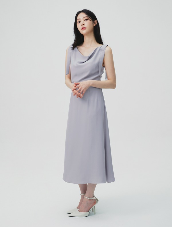 마리끌레르 [시엔] 리본 슬리브리스 드레스 (CNDBOP02M6VI)